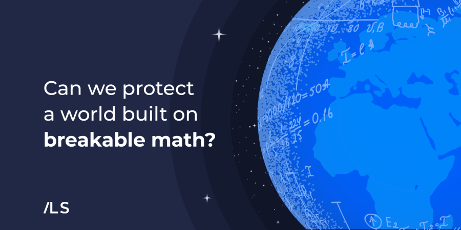 Abstract visualization of quantum particles and encryption keys, symbolizing the future of cybersecurity and the rise of post-quantum cryptography.