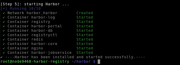 Image 5: The install.sh script successfully completed its execution.