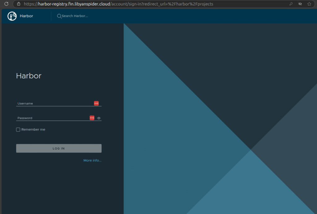 Image 7: First glance at the Harbor UI.